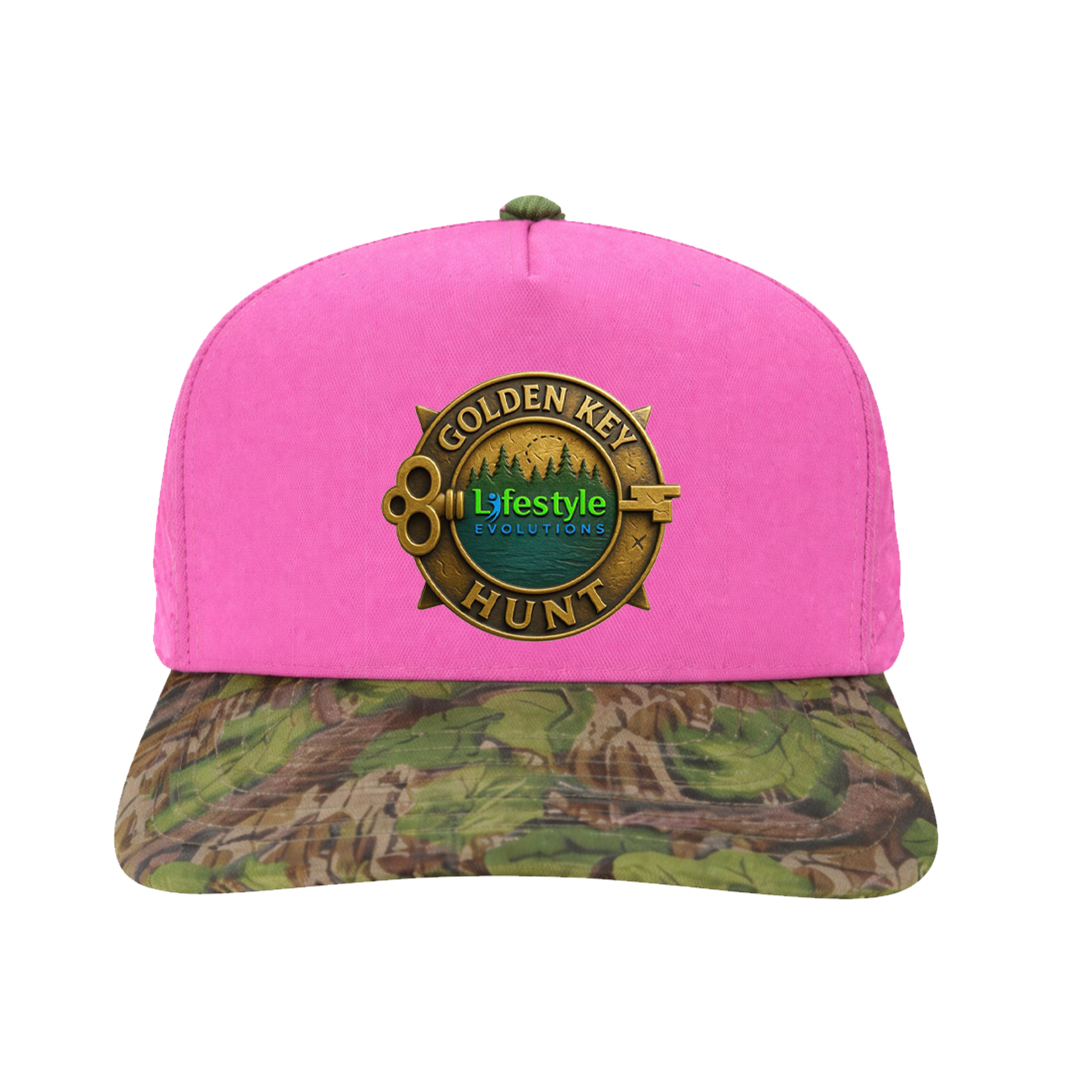 The Seek- Golden Key Hunt Pink Camo Hat